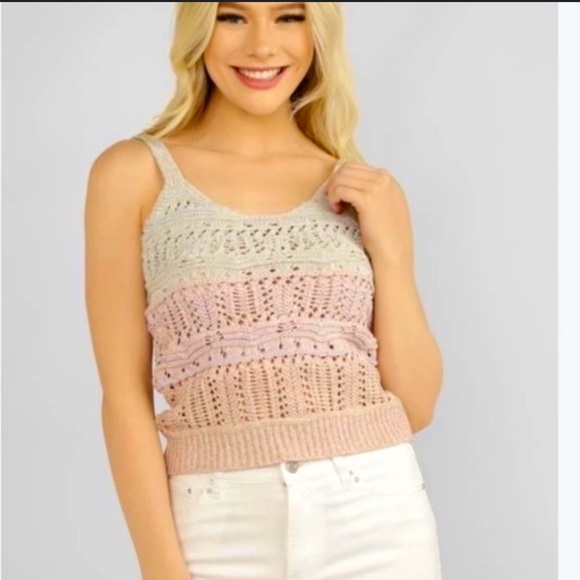 NWT DEX OMBRÉ KNIT TANK LARGE - Picture 1 of 2